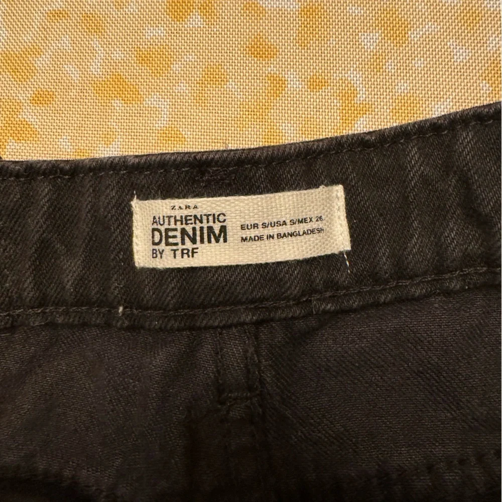 Women's Zara TRF- Black Denim skirt- SM